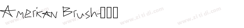 American Brush字体转换